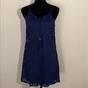 Blue lace Lily Rose dress